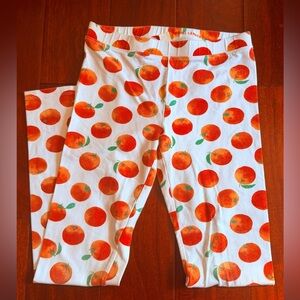 Orange Print Leggings
